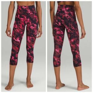 Lululemon Align High-Rise Crop "21 | Intensity Pink Blossom Multi Size 6